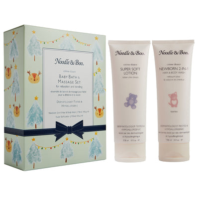 Baby Bath & Massage Holiday Gift Set