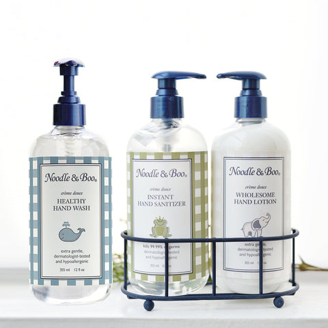 Healthy Hand Wash with Instant Hand Sanitizer and Wholesome Hand Lotion. 